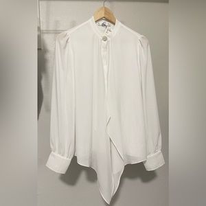 Mango Fliud White Shirt US4/EUR S Brand New
